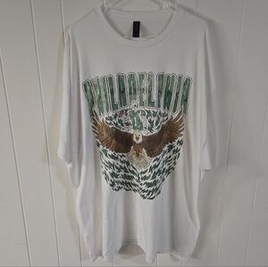Unique Philadelphia Eagles Gildan White Short-Sleeve Graphic Tee - Size 3XL